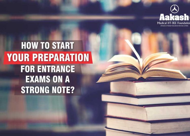 start your preparation for entrance exams