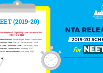 NTA Releases 2019-20 Schedule for NEET-UG