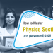 Physics section in JEE (Advanced) 2020