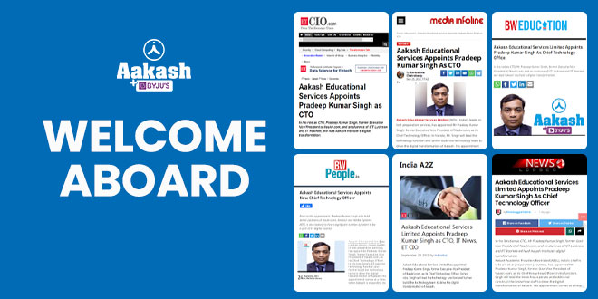 Pradeep Kumar Singh Appointed as CTO for Aakash Educational Services