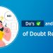 Do's and Don'ts of Doubt Resolution