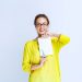 young-woman-yellow-shirt-showing-quiz-results-mistakes-it_144627-69103