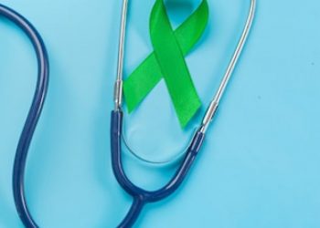 world-mental-health-day-green-ribbon-stethoscope-blue-background_1150-28355