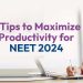 5 Tips to Maximize Productivity for NEET 2024