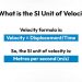 SI Unit of Velocity