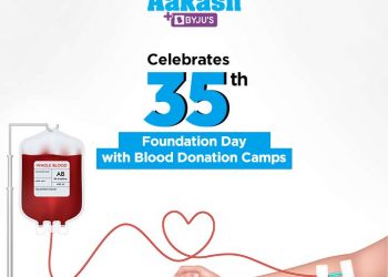 Aakash BYJU's celebrates blood donation camp with Foundation Day