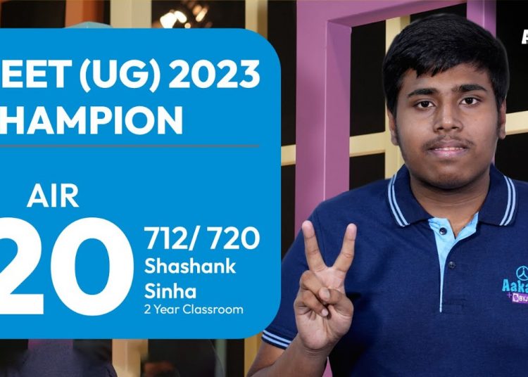 NEET (UG) 2023 Result: Shashank Sinha - AIR 20 (712/720) - How ANTHE Helped Him?