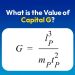 What is the value of G?