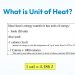 What is the unit of Heat?