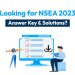 NSEA 2023 Answer Key & Solutions