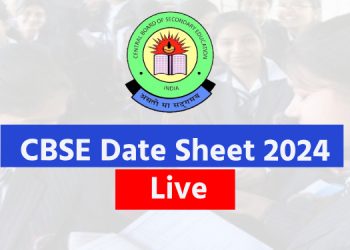 CBSE Date Sheet 2024 Live