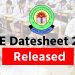 CBSE Datesheet 2024 Released