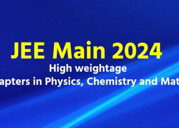JEE Main 2024 High weightage chapters in Physics, Chemistry and Maths