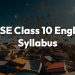 CBSE Class 10 English Syllabus