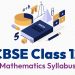 CBSE Class 12 Mathematics Syllabus