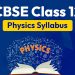 CBSE Class 12 Physics Syllabus