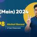JEE (Main) 2024 - Session 1 Results: Meet Akshat Banzal (99.98 Percentile) to Know his Strategy to ace JEE!