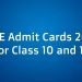 CBSE Admit Cards 2024 for Class 10 and 12