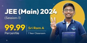 JEE Main 2024 Topper: Meet Aakashian Sri Ram who Secures Perfect 99.99 Percentile