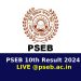 PSEB 10th Result 2024 Live