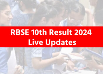 RBSE 10th Result 2024 Live Updates
