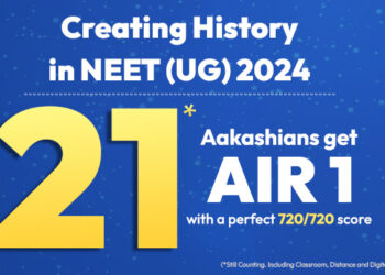 3 Students of Aakash Educational Services Limited (AESL) from Coimbatore become top scorers in NEET UG 2024