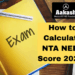 How to Calculate NTA NEET Score 2026