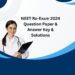 NEET Re-Exam Question Paper & Solutions