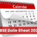 CBSE Date Sheet 2025