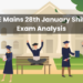 JEE Mains 28th January Shift 2 Exam Analysis