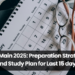 JEE Main 2025: Preparation Strategy and Study Plan for Last 15 days