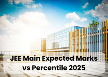 JEE Main Expected Marks vs Percentile 2025