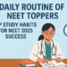Daily Routine of NEET Toppers
