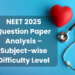NEET 2025 Question Paper Analysis – Subject-wise Difficulty Level