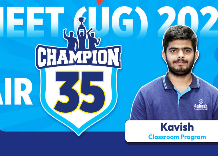 NEET UG 2025 Topper AIR 35 – Kavish