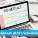 Aakash AIATS Schedule
