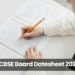 CBSE Board Datesheet 2026 Released