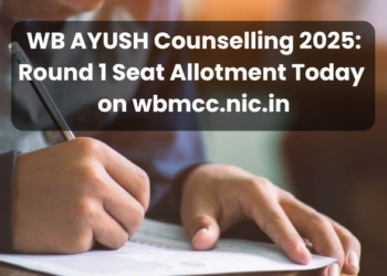WB AYUSH Counselling 2025 Round 1 Seat Allotment Today on wbmcc.nic.in