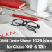 CBSE Date Sheet 2026 Out for Class 10th & 12th