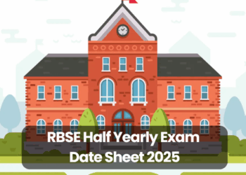 RBSE Half Yearly Exam Date Sheet 2025