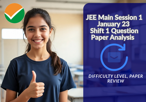 JEE Main Session 1 January 23 Shift 1 Question Paper Analysis