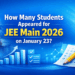 How Many Students Appeared for JEE Main 2026 January 23