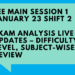 JEE Main Session 1 January 23 Shift 2 Exam Analysis LIVE Updates – Difficulty Level, Subject-Wise Review
