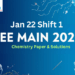 JEE Main 2026 Jan 22 Shift 1 Chemistry Paper & Solutions