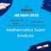 JEE Main 2026 Mathematics Exam Analysis