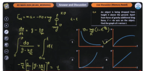 JEE Main 2026 Question Paper & Solutions 28th Jan 1st Shift Question 10