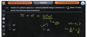 JEE Main 2026 Question Paper & Solutions 28th Jan 1st Shift Question 12