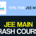 JEE Main Crash Course 2026