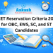 NEET Reservation Criteria