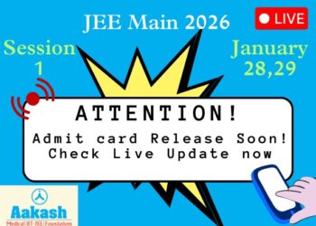 JEE Main 2026 Session 1 January 28,29 Admit card Release Soon